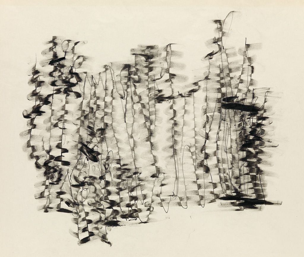 NORMAN LEWIS (1909 - 1979) Untitled (Sketch to Charlie Parkers Music).